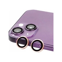 Newface Apple Uyumlu iPhone 15 Plus Raze Metal Kamera Lens - Pembe,
