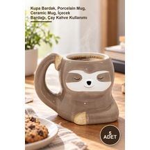 5 Adet Porselen Tasarım Kupa Kupa Bardak, Porcelain Mug, Ceramic Mug, İçecek Bardağı, Çay Kahve Kullanımı 1