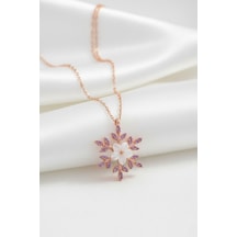 Çekirdekjewelry 925 Ayar Gümüş Manolya Çiçekli Kartanesi Kolye Rose Çekirdekjewelry 925 Ayar Gümüş Manolya Çiçekli Kartanesi Kolye Rose