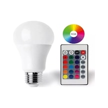 Hubrendy Çer 9w E27 Rgb Ve Beyaz Işık Kumandalı Ampul