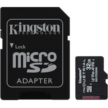 Kingston Sdcıt2-32gb 32gb Microsdhc Industrial C10 A1 Pslc Card + Sd Adapter Hafıza Kartı