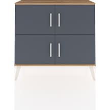 Arges Şifonyer 2 Raflı 4 Kapaklı 88x30x80 Çam-antrasit/çam Antrasit/çam