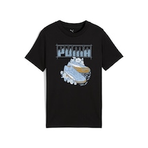 Puma Graphic Kız Çocuk Siyah Tişört