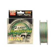 Captain Light Jigging 12x Ultra Pe 12 Örgü Jig İpi 300mt Multi Color 0.18 Mm
