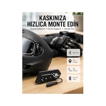 Motosiklet Sürüşleri İçin Bt22 Kask Bluetooth Kulaklık Mikrofonlu Yeni Nesil Çok Renkli