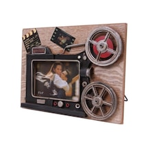 Dekoratif Metal Çerçeve Sinema Projektörü Dekorlu