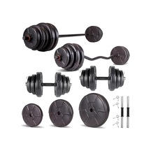Spor Hero Serisi 58 Kg Z Bar Dambıl Seti Ve Fitness Ağırlık Seti