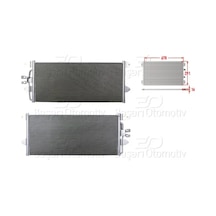 Vw T4 2.0 2.4d 2.5 1990-2003 Klima Radyatörü 678x291x16 701820413d Wisco