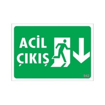 Pvc Levha Quot;Acil Çıkışquot; 17,5*25 Cm (475571842)