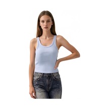 Hiccup Busem Kolsuz Ribanalı U Yaka Tank Top Bebek Mavisi