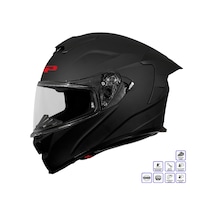 Gp Kompozit Mks008-mb Yarış Spoiler Güneş Vizörlü Şeffaf Full Face Motosiklet Kaskı Çok Renkli