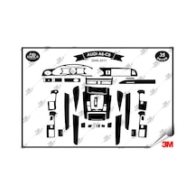 Audi A6 C6 2006-2011 Torpido Konsol Trim Göğüs Maun Kaplama Set 35 Parça Siyah