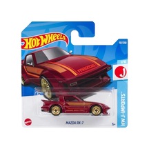 Hot Wheels Mazda Rx-7 - Hw J-ımports Bordo 1/64 Diecast Model Araba Çok Renkli