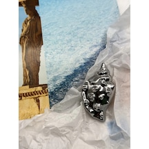 Best Price 34 Baklavalı Elbise Ve Mayo İçin Orijinal Yazlık Deniz Kabuğu Broş 370345894 Gri