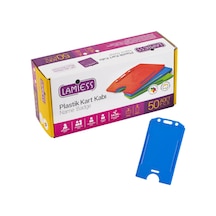 Lamiess Lms 217 Dikey Plastik Kart Kabı Mavi 50'Li
