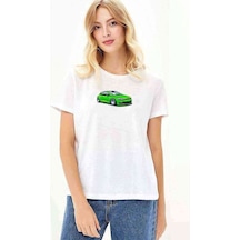 Vw Scirocco Baskılı Beyaz Kadın Tshirt