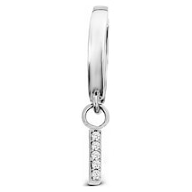 Argentum Concept - I Harfi Sallantılı Gümüş Tek Küpe - K083901