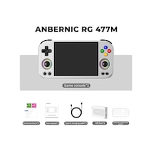 Rg 477m Cnc Alüminyum Kasa Retro El Oyun Konsolu 8 Gb Ram 128 Gb Gümüş - 4.7 İnç 120hz Ltps Ekran Mediatek Dimensity 8300 Android 14 Hall Joystick Ps2 Ps3 Wıı 3ds Uyumlu Taşınabilir Konsol