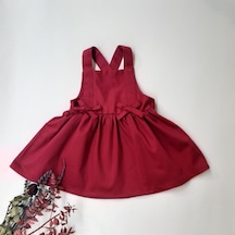 ikokokids Kırmızı Ayarlanabilir Askılı Elbise