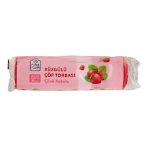Fine Dreaming Büzgülü Çöp Torbası 15'li Orta Boy Çilek Kokulu 2'li Ekonomik Paket - 2 Adet Tarı