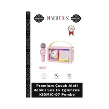 Premium Çocuk Aleti Renkli Ses Ev Eğlencesi Kıdmıc-07 Pembe