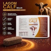 Lagom Calf Bolus Buzağı - Uzun Salınımlı Vitamin Ve Minarel Desteği - 40 Adet 30 Gr + 5 Adet Bolus Ve Metal Yutturma Aparatı Hediyeli