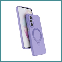 Trendexa Samsung Galaxy A27 5g Regal Magsafe Standlı Kapak - Lila Mac