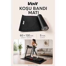 Voit Koşu Bandı Matı 60 x 130 CM – 5 MM Kalınlık, Zemin Koruyucu Minder