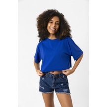 Basic Saks Mavi Oversize Crop Tshirt 001