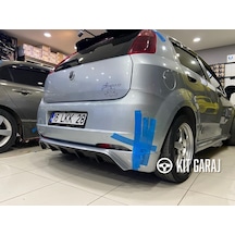Kit Garaj Fiat Punto Grande Rieger Arka Ek Difüzör Siyah Plastik 2005-2009 Arka-difüzör-bodykit-ek-k
