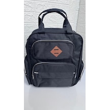 Hafif Kullanışlı Termal Biberon Bölmeli Bebek Arabasına Asma Aparatlı Anne Bebek Bebek Bakım Çantası Antrasit