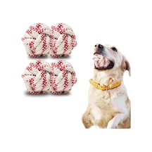 4 Adet Köpek Topu Köpek Oyuncağı Top Köpek Eğitim Oyuncağı - Köpek Oyun Topu