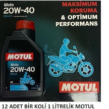 Motul Yağ Motul Moto 20W40 12 L Motosiklet Yağı Yeni Tarihli