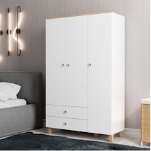 Mezza 3530 Vento 3 Kapılı Gardırop Sepet - Beyaz