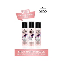 Gliss Split Hair Miracle Sıvı Saç Kremi 200 Ml X 3 Adet