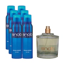 Snob Deodorant 150 Ml 6 Adet + 100ml Parfüm Kutusuz Ve Kapaksız