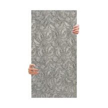 Tink 3d Kendinden Yapışkanlı Duvar Kağıdı Yeni Nesil Akustik Keçe Panel Modern Desen 52x98 Cm Açık Gri, 10 Adet 5 M²