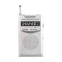 Sonivox VS-R106 Mini FM Radyo Beyaz