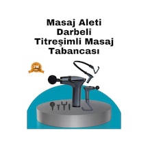 Taşınabilir 3in1 Masaj Aleti Şarjlı Titreşimli Esneme Bantlı
