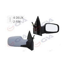 Gva Dış Dikiz Aynası Sağ Clio 3 2005 Ve Sonrası Mekanik Sensörlü Astarlı Konveks 2 Fiş Vm-6136psr R Gva 1014140 7701061191