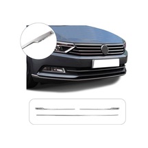 Volkswagen Passat B8.5 Uyumlu 2019 Ve Üzeri Krom Ön Tampon Çıtası 3 Parça Paslanmaz  Çelik