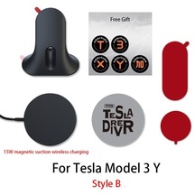 Tesla Model 3 / Y İçin Manyetik Kablosuz Araç Şarj Cihazı Kontrol Paneli Ön Cam Telefon Tutucu