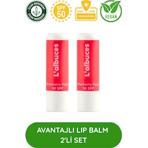 L'albuces Strawberry Plump Lip Balm Dudak Nemlendirici SPF30 2'li