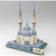 3D Ahşap Sultan Ahmet Cami Maket Puzzle Blue Mosque 5 Plaka