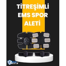 Titreşimli Ems Spor Ve Fitness Cihazı Karın Kası Kol Bacak 2025 Model Renkli