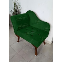 Yeni Model Tekli Köşe Koltuğu Josefin Bench Ceviz Ayak Yeşil