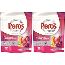 Peros Pratik Matik Çamaşır Deterjanı Kapsülü - Tableti 52 Adet Renkliler 2pkx26