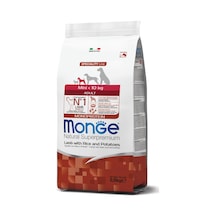 Monge Mini Adult Tek Proteinli Kuzulu Pirinçli Patatesli Yetişkin Köpek Maması 2,5 Kg