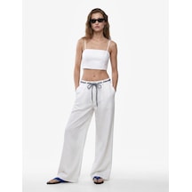 Koton İp Askılı Sırt Detaylı Gipeli Kolsuz Crop Bluz Kırık Beyaz 6sak30002uw Ekru Koton İp Askılı Sırt Detaylı Gipeli Kolsuz Crop Bluz Kırık Beyaz 6sak30002uw Ekru
