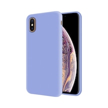 KZY İletişim Apple Uyumlu iPhone XS Max Kapak İçi Kadife Soft Logosuz Lansman Silikon Kılıf